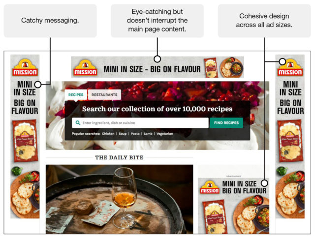 Digital Display Ads Mission Foods