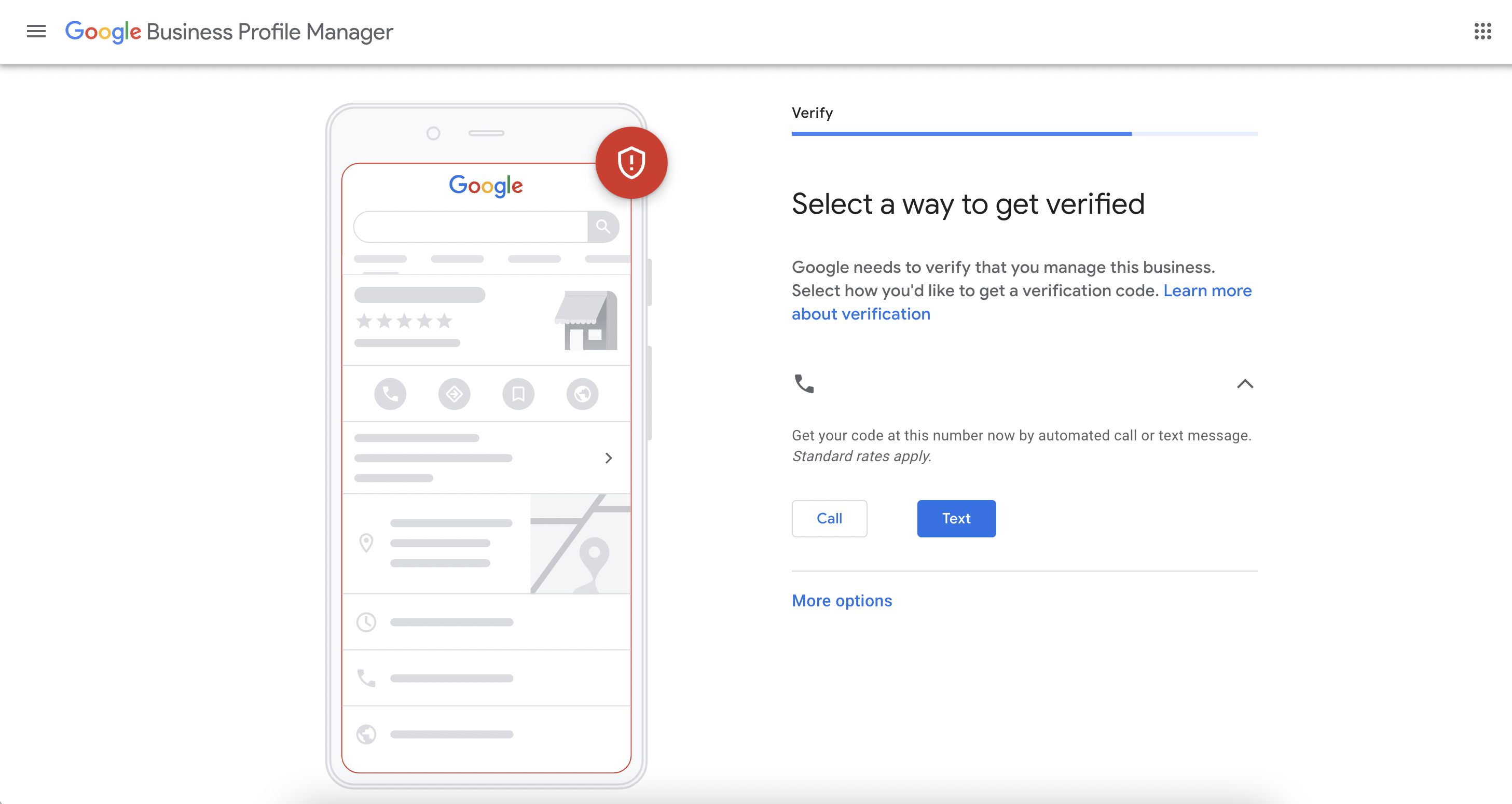 You will need to verify your Google My Business Listing