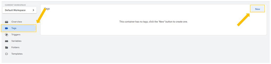 Image showing how to set up your Google Tag in Google Tag Manager.